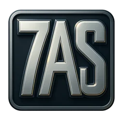 7as ফুটার লোগো